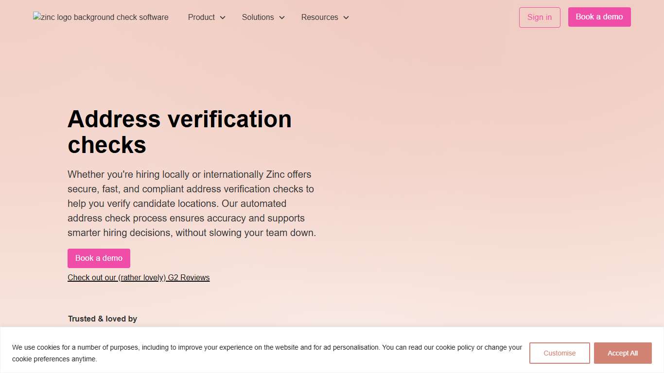 Address Verification Checks | Zinc