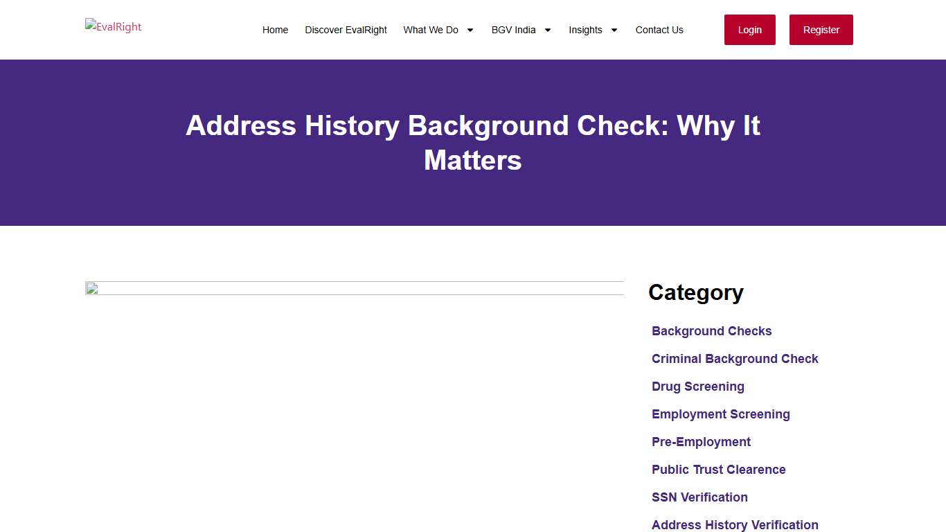 Address History Background Check: Why It Matters - Evalright
